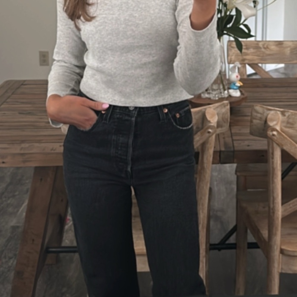 Levi Ribcage Straight Ankle Jeans